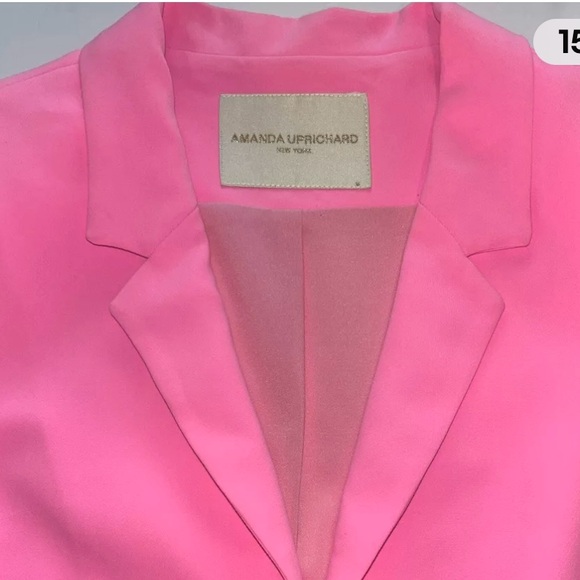 AMANDA UPRICHARD Dovima Blazer “Shocking” Pink Women’s Medium NWOT’s - Picture 7 of 16
